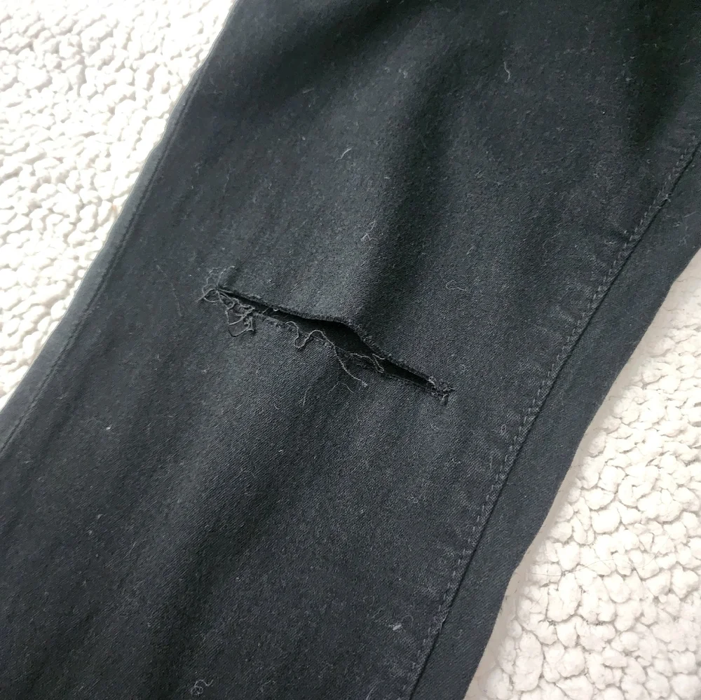 BDG Urban Outfitters Twig High-Rise Distressed Black Jeans Stretch - Picture 5 of 9